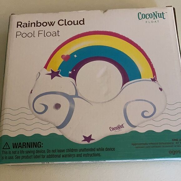 Rainbow Cloud Pool Float - Picture 1 of 3